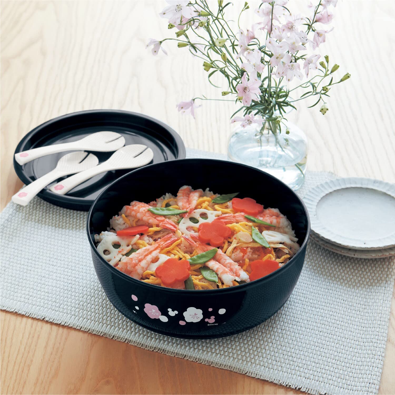 Amazon | [ベルメゾン] ディズニー 寿司桶 しゃもじ 3本 セット
